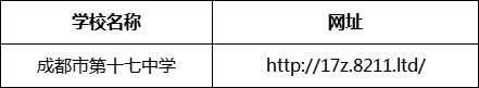 成都市第十七中學(xué)網(wǎng)址是什么？