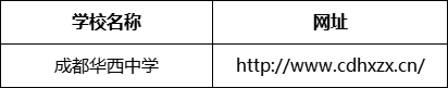 成都市成都華西中學網址是什么？