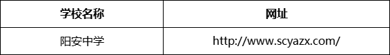 成都市陽安中學(xué)網(wǎng)址是什么？