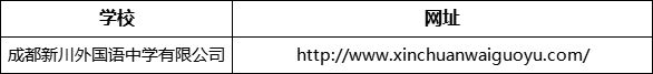 成都市成都新川外國語中學(xué)網(wǎng)址是什么？
