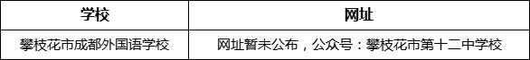 攀枝花市第十二中學(xué)校網(wǎng)址是什么？