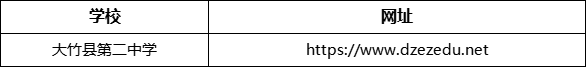 達(dá)州市大竹縣第二中學(xué)網(wǎng)址是什么？