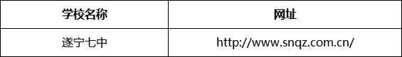 遂寧市遂寧七中網(wǎng)址是什么？