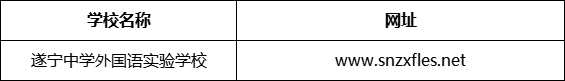 遂寧市遂寧中學外國語實驗學校網(wǎng)址是什么？