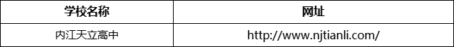 內江市內江天立高中網址是什么？