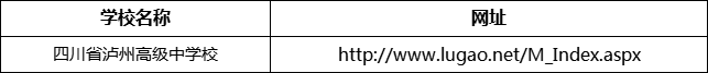 瀘州市四川省瀘州高級中學校網(wǎng)址是什么？