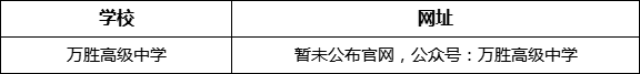 眉山市萬勝高級中學網(wǎng)址是什么？