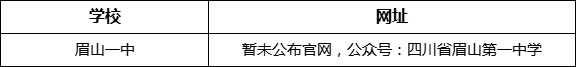 眉山市眉山一中網(wǎng)址是什么？