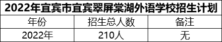 2024年宜賓市宜賓翠屏棠湖外語(yǔ)學(xué)校招生計(jì)劃是多少？