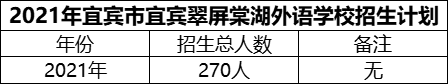 2024年宜賓市宜賓翠屏棠湖外語(yǔ)學(xué)校招生計(jì)劃是多少？