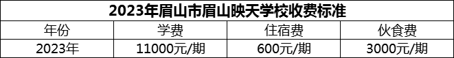 2024年眉山市眉山映天學(xué)校學(xué)費(fèi)多少錢？